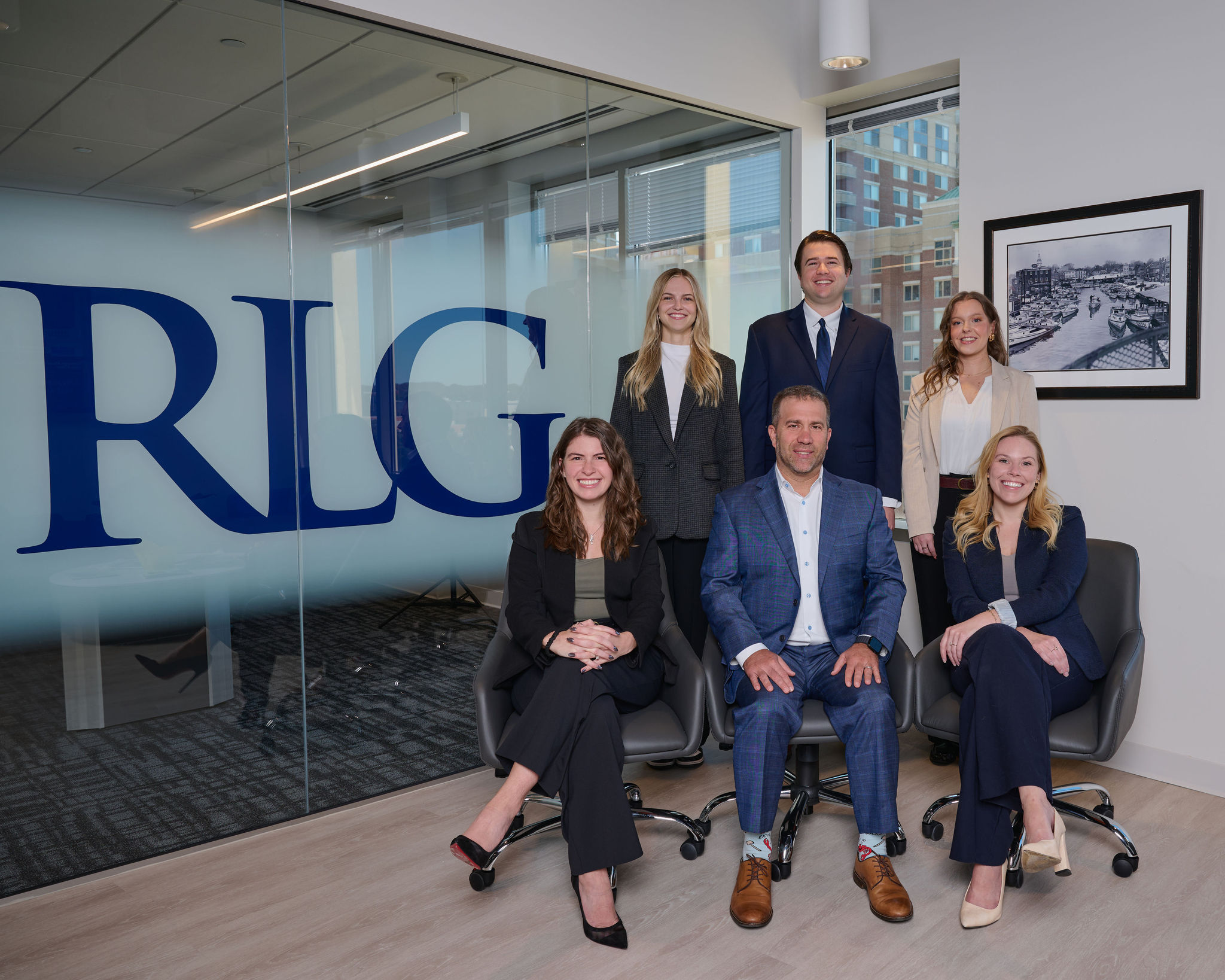 RLG Law team in their Arlington, Virginia office